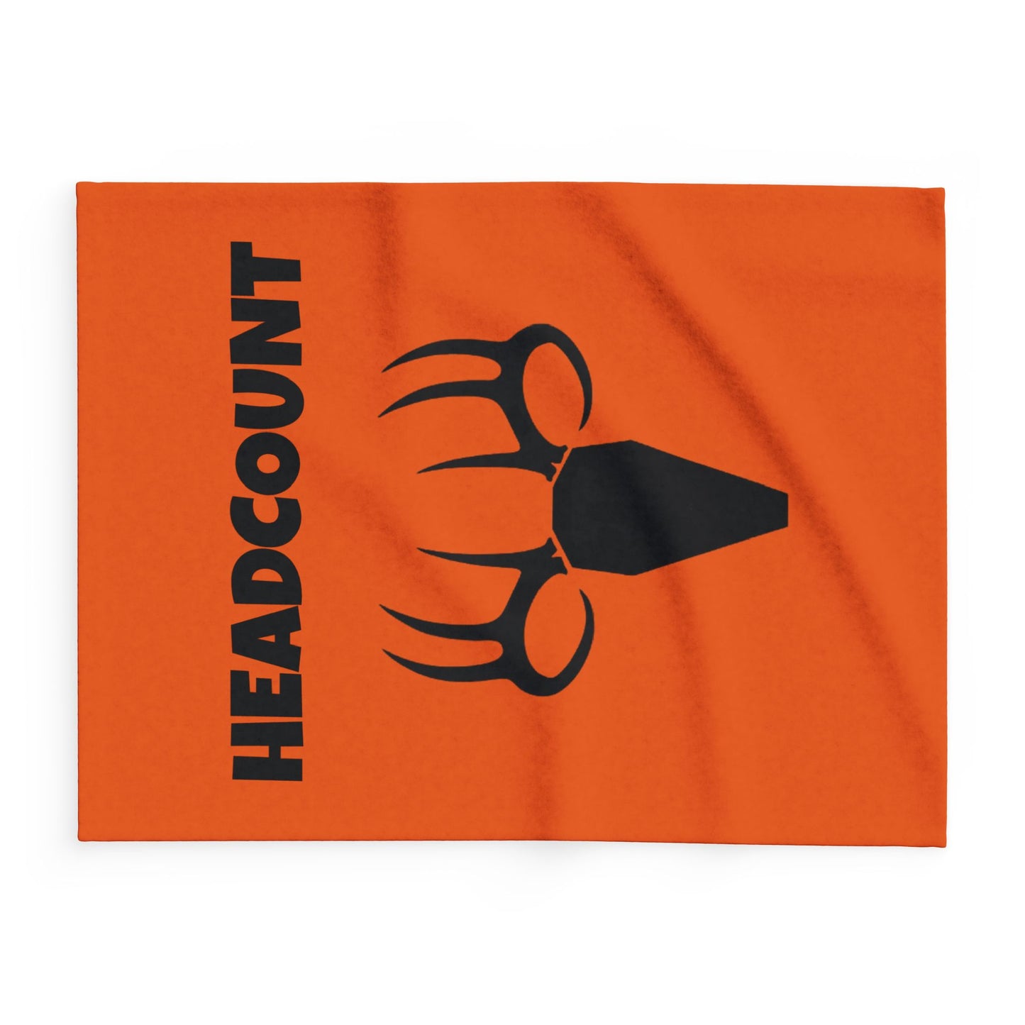 Outdoor Hunting Fleece Blanket with 'HEADCOUNT' Design